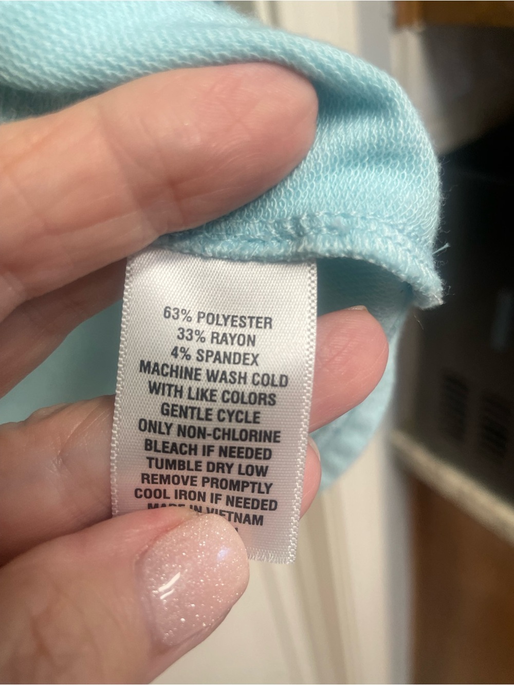 Light Blue Women's Relaxed Crewneck Top-XXL - Picture 5 of 6